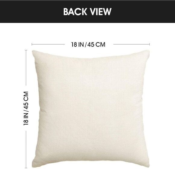 Set of 4 Throw Pillow Covers Snowman, Joy, Believe, Christmas Trees 18"x18" - Picture 6 of 14